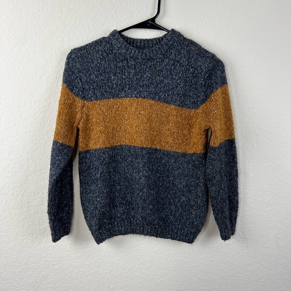 Zara Kids Knit Sweater Color Block Size 9
